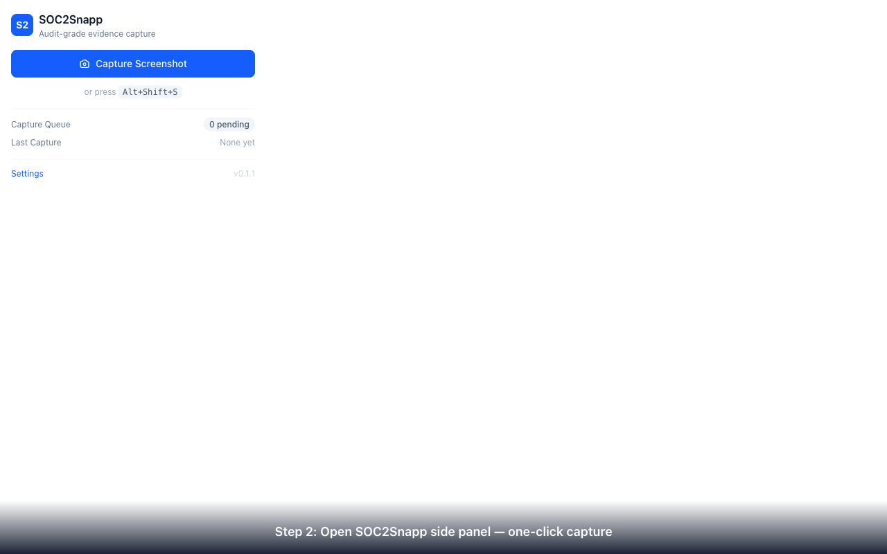 Capture via Side Panel
